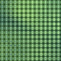 3d glossy abstract tiled bubble background in green blue