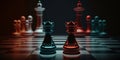 3D Glossy Chess Pawn AI Generated Royalty Free Stock Photo