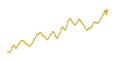 3D Gold Chart Analyzing Market Trends for Investment Opportunities in Precious Metals and Stocks