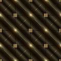 3d gold diagonal stripes seamless pattern. Textured ornamental vector background. Modern abstract striped ornament with lines, Royalty Free Stock Photo