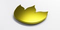 3D Gold lotus flower logo Royalty Free Stock Photo