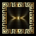 3d gold modern abstract greek vector panel pattern