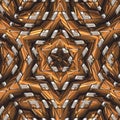 3d gold silver hexagonal geometric pattern