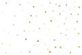 3d gold and silver star confetti. Festive holiday background. Vector. Royalty Free Stock Photo