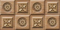 3D Golden flower wooden wall tiles design, Print in Ceramic Industries Beautiful set of tiles