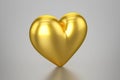 3D Golden Heart Royalty Free Stock Photo