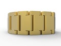 3D golden watch strap