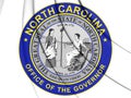 3D Governor of North Carolina Seal, USA.