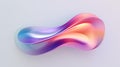 3d gradient iridescent shape