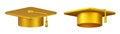 3d Graduation cap icon. Royalty Free Stock Photo