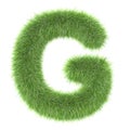 3d Grass creative cartoon nature decorative letter G