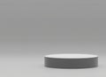 3d gray stage background product display podium scene. grey background 3d render 3d Stage showcase on display ,