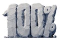 3d gray stone 100 percent vector lettering