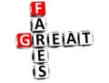 3D Great Fares Crossword Royalty Free Stock Photo