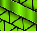 3D green background with perforated abstract pattern