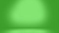 3d green colour gradient room