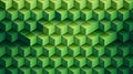 3d green geometric cubes block wall minecraft concept abstract pixels background Royalty Free Stock Photo