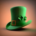 3d green Saint patrick day hat