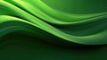 3D Green Waves Background. 3D Abstract High Tech Background. Royalty Free Stock Photo