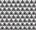3d grey cubical contour abstract geometrical seamless pattern background Royalty Free Stock Photo