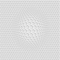 3D grey honey comb seamless pattern with zoom effect