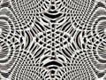 3D grid. Decorative psychedelic pattern. Fractal graphic.