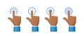 3D hand pointing icon design. Royalty Free Stock Photo