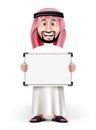 3D Handsome Saudi Arab Man in Traditional Dress