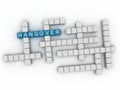 3d Hangover word cloud concept