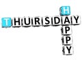 3D Happy Thursday Crossword