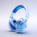 3D headset icon illustration, isolated against a solid color background, represents the world of audio