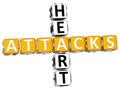 3D Heart Attacks Crossword Royalty Free Stock Photo