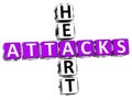 3D Heart Attacks Crossword Royalty Free Stock Photo