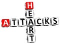 3D Heart Attacks Crossword Royalty Free Stock Photo