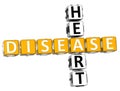 3D Heart Disease Crossword Royalty Free Stock Photo