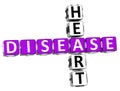 3D Heart Disease Crossword Royalty Free Stock Photo