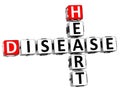 3D Heart Disease Crossword Royalty Free Stock Photo