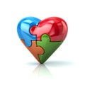 3d heart jigsaw puzzle