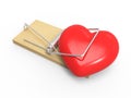 3d Heart in a mousetrap