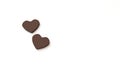 3D heart shape chocolate wallpaper background