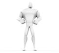 3D Hero Standing - bottom view.