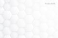 3D Hexagon Blocks White Vector Abstract Background Royalty Free Stock Photo