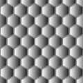 3d hexagon image, metal color seamless pattern background