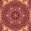 3d hexagonal color gradient geometric fractal patter