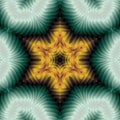 3d hexagonal color gradient graphic