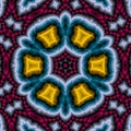 3d hexagonal color gradient pattern