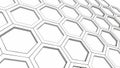 3D Hexagonal Grid Abstract Pattern, vector design Generative AI Royalty Free Stock Photo