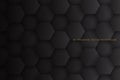 3D Hexagons Vector Dark Gray Abstract Background