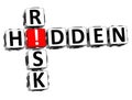 3D Hidden Risk Crossword Royalty Free Stock Photo