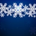 3D High Quality Origami Merry Christmas and Happy New Year Background with Falling Snow . Isolated Vector Elements Royalty Free Stock Photo